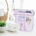 thumbnail image 3 of Shower Caddy With Zipper 2 Pockets Portable Shower Tote Ideal For Gym Travel Camp Beach For Sunscreen, 3 of 9