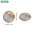 thumbnail image 3 of Uxcell 80-Pack Conchas Planas Redondas Naturales de 15 mm, Cuentas de Moneda Redonda Plana con Agujero, Concha de Madreperla para Joyería [Color Natural], 3 of 7