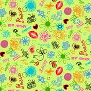 Cotton Novelty Prints Fabric, per Yard