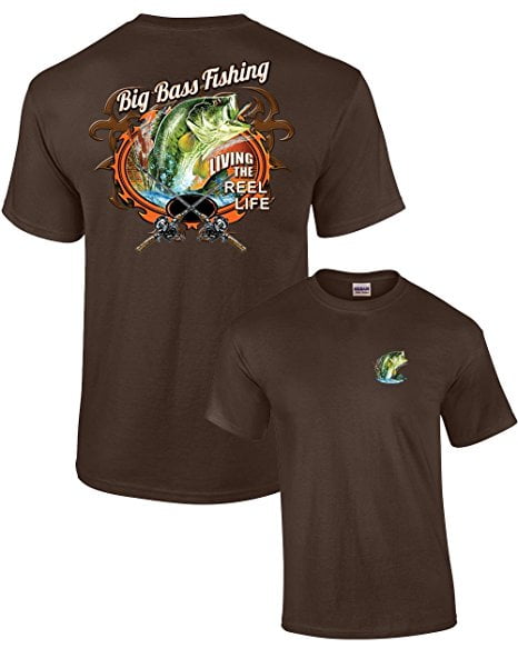 Big Bass Fishing T-shirt Fisherman Outdoors Fish Boating Sporting Sport - Picture 11 of 74