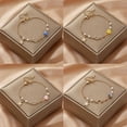 thumbnail image 6 of Japan Korea Star Moon Bracelet for Women Girls Fashion Pink Crystal Pearl Chain Bracelet Wholesale Designer Jewelry Party Gift, 6 of 6