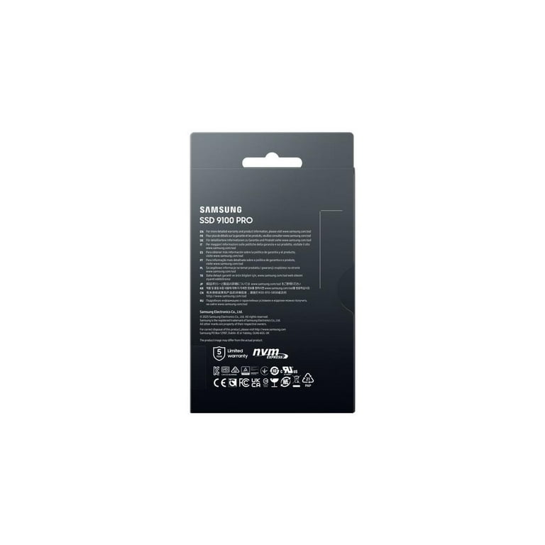 Samsung 9100 PRO 2TB SSD, PCIe 5.0 NVMe M.2, 14,800/13,400 MB/s