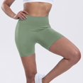 thumbnail image 5 of LWavelet Women's High Waist Tailored Pleated Shorts for Office & Casual Wear Green S, 5 of 8