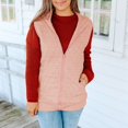 thumbnail image 1 of Puntoco Chaqueta Sin Mangas Con Estampado De Cuadros De Invierno Para Mujer, Cárdigan Con Parte Delantera Abierta, Abrigo De Peluche, 1 of 9