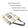 thumbnail image 3 of FORMRS Womens Canvas Tote Bag with Zipper Inner Pocket Shoulder Handbag, Beige Jam Jars, 3 of 7