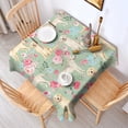 thumbnail image 2 of Labrador Dog and Flower Floral Square Tablecloth,Waterproof Square Table Cover,Wipeable Spillproof Washable Table Cover for Home Kitchen Party Decor 42"X42"(107x107cm), 2 of 6