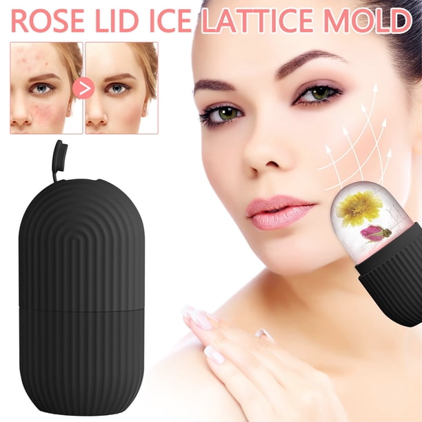 Fiudx Rodillo de Hielo Facial, Herramienta de Belleza Refrescante, Dispositivo Suave para El Cuidado de La Piel, para Ojos, Rostro y Cuello, Rutina Diaria para Mujeres, Diseño Reutilizable
