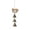 A, variant on Wooden Bird Wind Chime with Crystal Sun Catcher and Metal Bell, Hanging Window Decor for Home, Garden, Patio, Balcony, Sunlight Prism Ornament Gift for Women, Nature Inspired Decorative