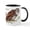 White/Black Inside, variant on CafePress - Barred Owl Mug - 11 oz Ceramic Mug - Novelty Coffee Tea Cup
