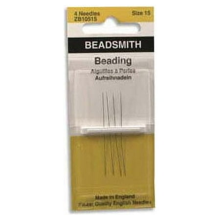 English Beading Needles Size 15 (4 Needles)