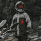 thumbnail image 3 of Impermeable dividido para montar en motocicleta, cinturón reflectante para exteriores, impermeable con luz de advertencia, cubierta de zapatos oculta mejorada, 3 of 5