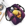 thumbnail image 5 of KLL Thunderstorm Violet Purple Print Insulated Lunch Bag Women, Reusable Cute Tote Lunch Box for Adult & Men, Leakproof Cooler Lunch Bags for Work Office Travel Picnic, 5 of 5