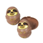 ORIENTAL TRADING COMPANY Sloth Easter Egg - Party Supplies - 12 Pieces