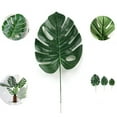 thumbnail image 3 of 48 piezas de decoración de Monstera decorativa para fiesta hawaiana, decoración de Monstera, plantas verdes, hojas, 3 of 6