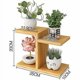 thumbnail image 2 of Desktop Plant Stand, Succulent Pots Plant Rack, Desktop 3 Tier Wooden Flower Rack, For Balcony And Bedroom, 2 of 2
