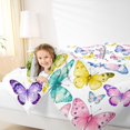 thumbnail image 4 of Homewish Dreamy Colorful Butterfly Bedding Comforter Set, Fashion Watercolor Art Twin Comforter Sets, Teens Kids Boys Girls Reversible Bedding Set, Microfiber Bedroom Decor, 2-Piece, 4 of 8