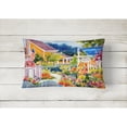 thumbnail image 2 of Carolines Treasures 6032PW1216 Seaside Beach Cottage Decorative Canvas Fabric Pillow 12H x16W multicolor, 2 of 3