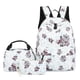 thumbnail image 2 of pstuiky Mochila informal de tres piezas. Mochila de gran capacidad para estudiantes. Mochila con estampado floral. Mochila para niña. Ideal para la escuela, viajes y salidas., 2 of 4