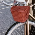 thumbnail image 4 of de plástico para , contenedor de artículos diversos desmontable de gran tamaño con cubierta, impermeable para manillar , marrón shamjiam Cesta para bicicleta, 4 of 8
