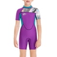 thumbnail image 1 of Greeniant Trajes de neopreno para niñas de 2,5 MM, traje de buceo de secado rápido, traje de neopreno de una pieza, traje de baño para jóvenes, buceo, Deportes acuáticos Violeta SG Greeniant OD003678-04, 1 of 6