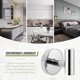 thumbnail image 5 of Paquete de 2 ganchos para toallas, gancho de acero inoxidable para ropa, bata, gancho de pared moderno para baño, cocina, garaje, hotel, montaje en pared, 5 of 5