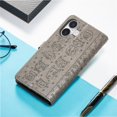 thumbnail image 3 of Funda Cartera FOXDOCK para iPhone 17 , Flip PU con Relieve de Gatos y Perros, Tarjetero y Soporte, 3 of 6