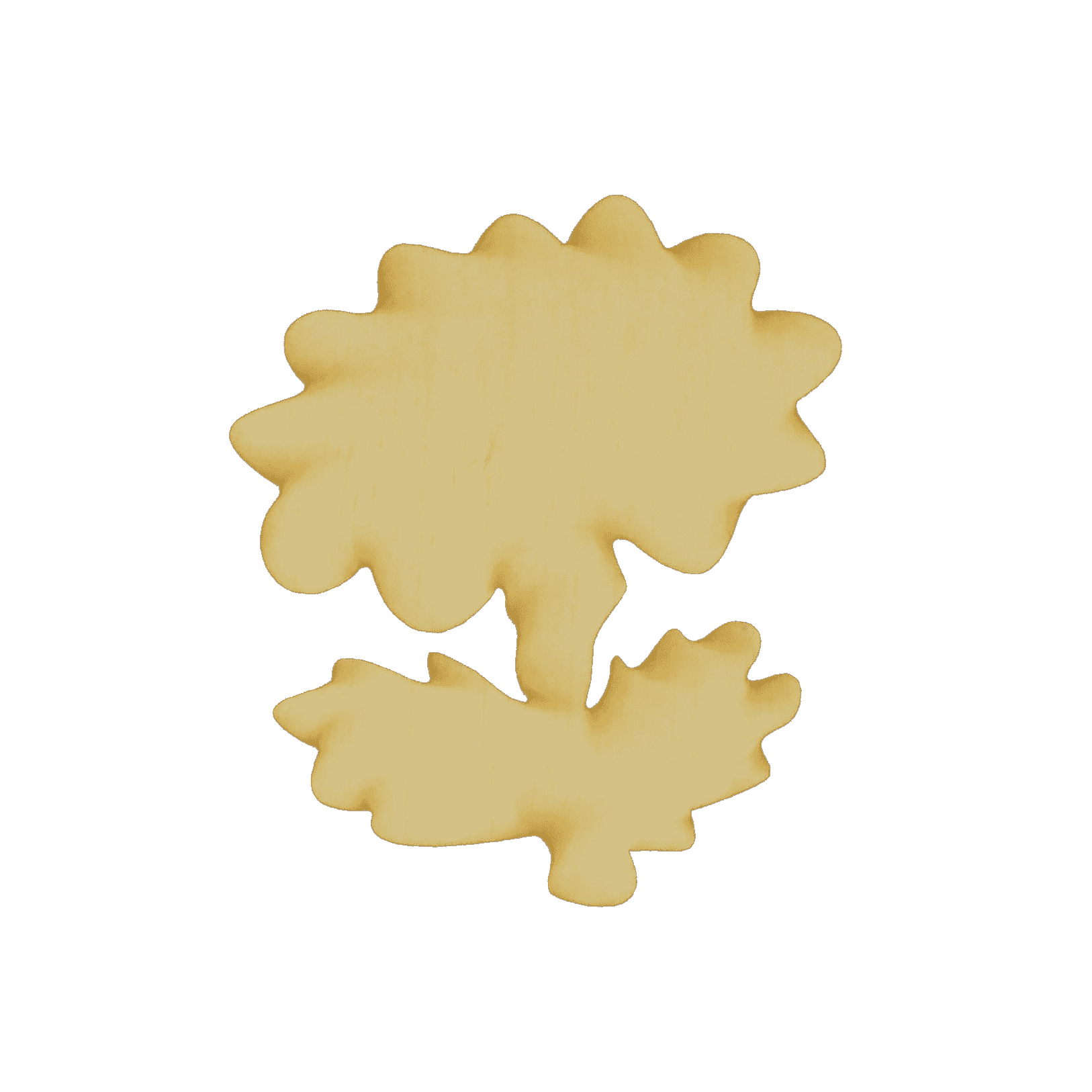 Unfinished Garden Flower Wood Cutout (1/8” Thickness, Jumbo 15.75" x 18