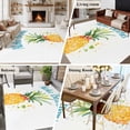 thumbnail image 5 of 6'x9' Area Rugs, Summer Pineapple Indoor Outdoor Area Rug for Living Room Bedroom, Watercolor Modern Art Tropical Fruit Washable Bathroom Rugs Kitchen Floor Carpet Mats Home Decor Aesthetic, 5 of 8