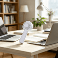 thumbnail image 6 of Clearance Mini Portable Fan, Compact with 3 Speeds, Handheld and Desktop Use with Stand, USB Rechargeable, Lightweight, Purple (for Travel and Personal Use), 6 of 7