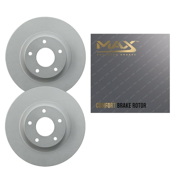 Max Advanced Brakes - Front Brake Rotor Set for 2021-2023 Chevy Camaro, Geomet Coated OE-Style Front Rotors, Daily Upgrade