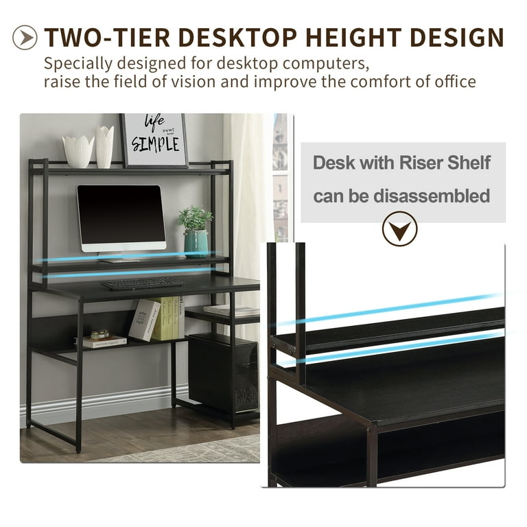 2 tier desk sale walmart