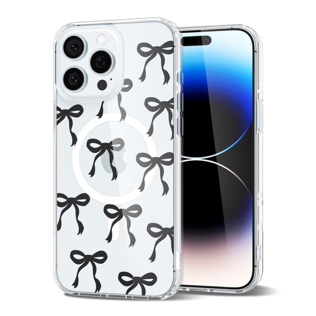 Funda transparente con lazo magnética para iPhone 14 Pro Svanove