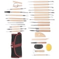thumbnail image 2 of 30 piezas de herramientas para esculpir arcilla Sincero con cuchillo para tallar y raspador, 2 of 10