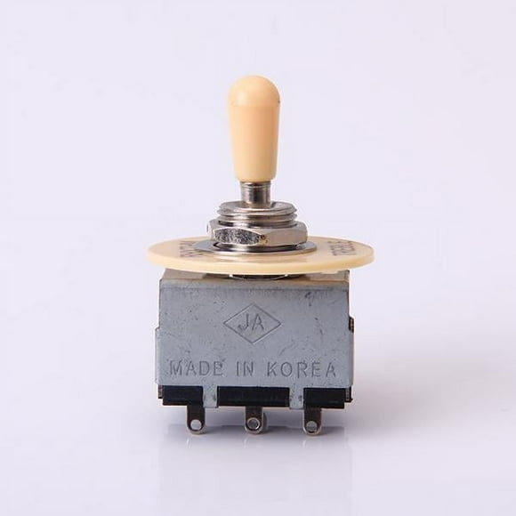 Botón Crema de Caja de Selección de Interruptor de Palanca de Pastilla de 3 Vías para Guitarra LP