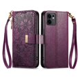thumbnail image 1 of Flip Case for FOXDOCK OPPO Reno 13 Kickstand Viewing Full Protection Wallet Function Gift Choice Floral Embossed, 1 of 6
