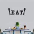 thumbnail image 5 of Uanit Set of EAT Sign, Fork and Spoon Wall Decor, Rustic Wood Eat Decoration, Cute Eat Letters for Kitchen and Home, Decorative Hanging Wooden Letters, Country Wall Art for Dining Room (Black), 5 of 6