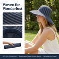 thumbnail image 2 of Women Floppy Sun Beach Hats w/ Wide Brim Straw Edge Summer UV Protection Foldable Gardening Hiking Cap by Solaris, 2 of 7