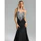 thumbnail image 3 of Vestido de noche BELLA BARNETT, largo hasta el suelo, con diamantes de imitación brillantes, 3 of 6