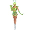 thumbnail image 4 of Leg Avenue Beam Me Up Babe Alien Women's Fancy-Dress Costume for Adult, M, 4 of 5