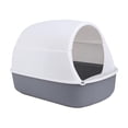 thumbnail image 4 of Caja de arena para gatos Fernando con capucha y tapa GRIS, 4 of 8