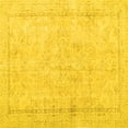 thumbnail image 1 of Ahgly Company Machine Washable Indoor Square Persian Yellow Traditional Area Rugs, 6' Square, 1 of 4