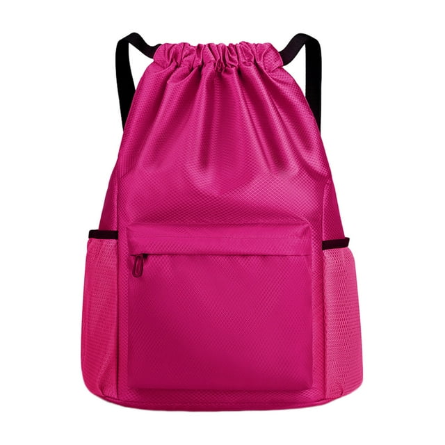 Sac à Dos à Cordon avec Poche à Sangle Grande Capacité pour Voyage et Entraînement pour Femmes
