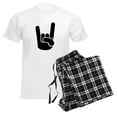 thumbnail image 6 of CafePress - Rock Metal Hand Men's Light Pajamas - Men's Light Loose Fit Cotton Pajama Set, 6 of 7