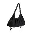 thumbnail image 4 of Bolsa de gimnasio para mujer, bolsa de viaje de nailon con separación de humedad y humedad, bandolera Negro, 4 of 8