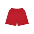 thumbnail image 4 of Manyakai Kids Boys Girls Running Basketball Shorts Solid Color Athletic Training Bottom Elastic Red S, 4 of 5