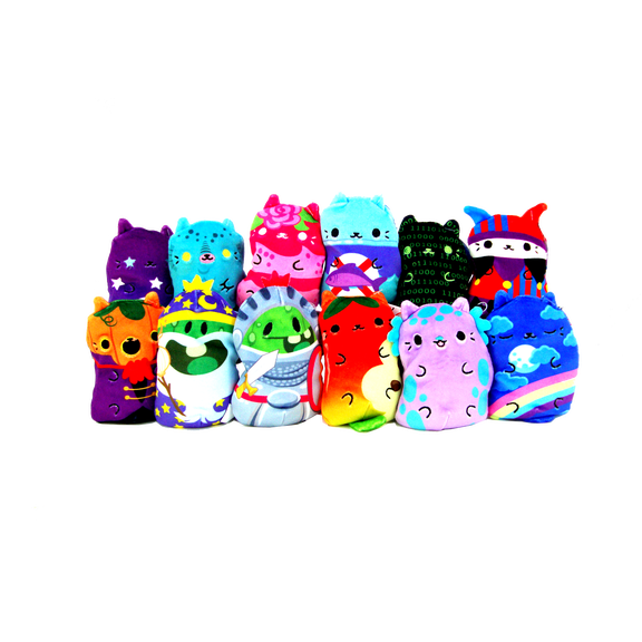 Cats Vs Pickles 4in Colorful Bean-Filled Blind Pack Assortment Collectible Plush. Styles Vary.