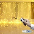 thumbnail image 3 of Led Curtain Light With Remote Control 3x3 Meters 300 Lights Usb Hook Type Curtain Light For Indoor Outdoor Decoration, 3 of 4
