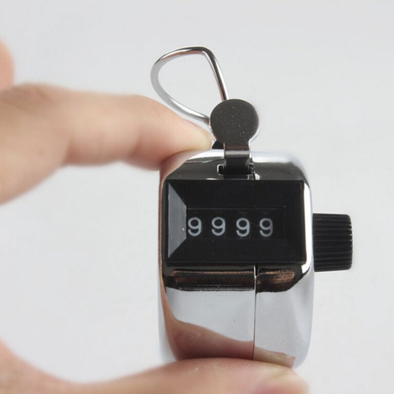 Hand Tally Click Counter with 4 Digital Number Finger Display 8 Colors 4-digit Counters