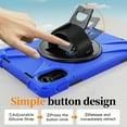 thumbnail image 7 of For Xiaomi Redmi Pad 2 Case 11 inch 2025, 360 Hand Strap, Shoulder Strap, Kickstand, Rugged Drop Protection, Blue, 7 of 7