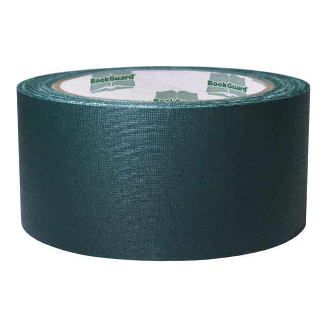 BookGuard 2 inch Premium Bookbinding Repair Cloth Tape 15 Yard Roll Forest Green